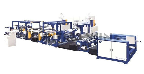 Dual Extruder Opp Film Coating Machine Double Sided Automatic Aligning