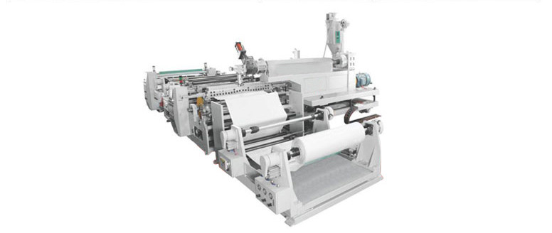 Intelligent Single Extruder Lamination Machine For Woven Fabric Two In One Film