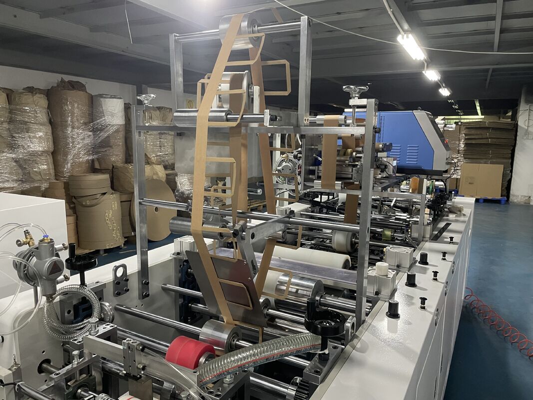 High Speed Efficient Paper Handle Pasting Machine For Paper Bags