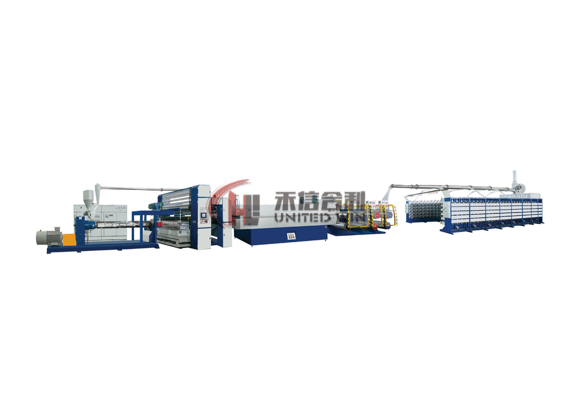 PP Tape Extrusion Line Plastic Extruding Flat Film Stretching Machine 380KW