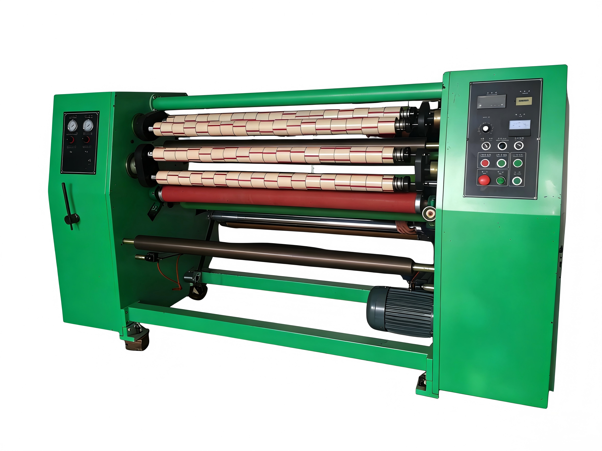 Super Clear Consistent Pneumatic Control Adhesive Tape Making Machine For OPP Soundless Tape Use