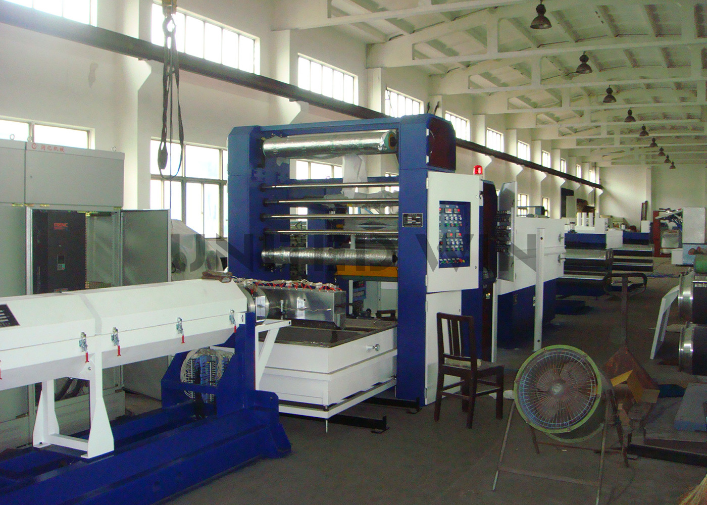 Tape Flat Yarn Extrusion Line With Inverter Winder Woven Bag Production Line