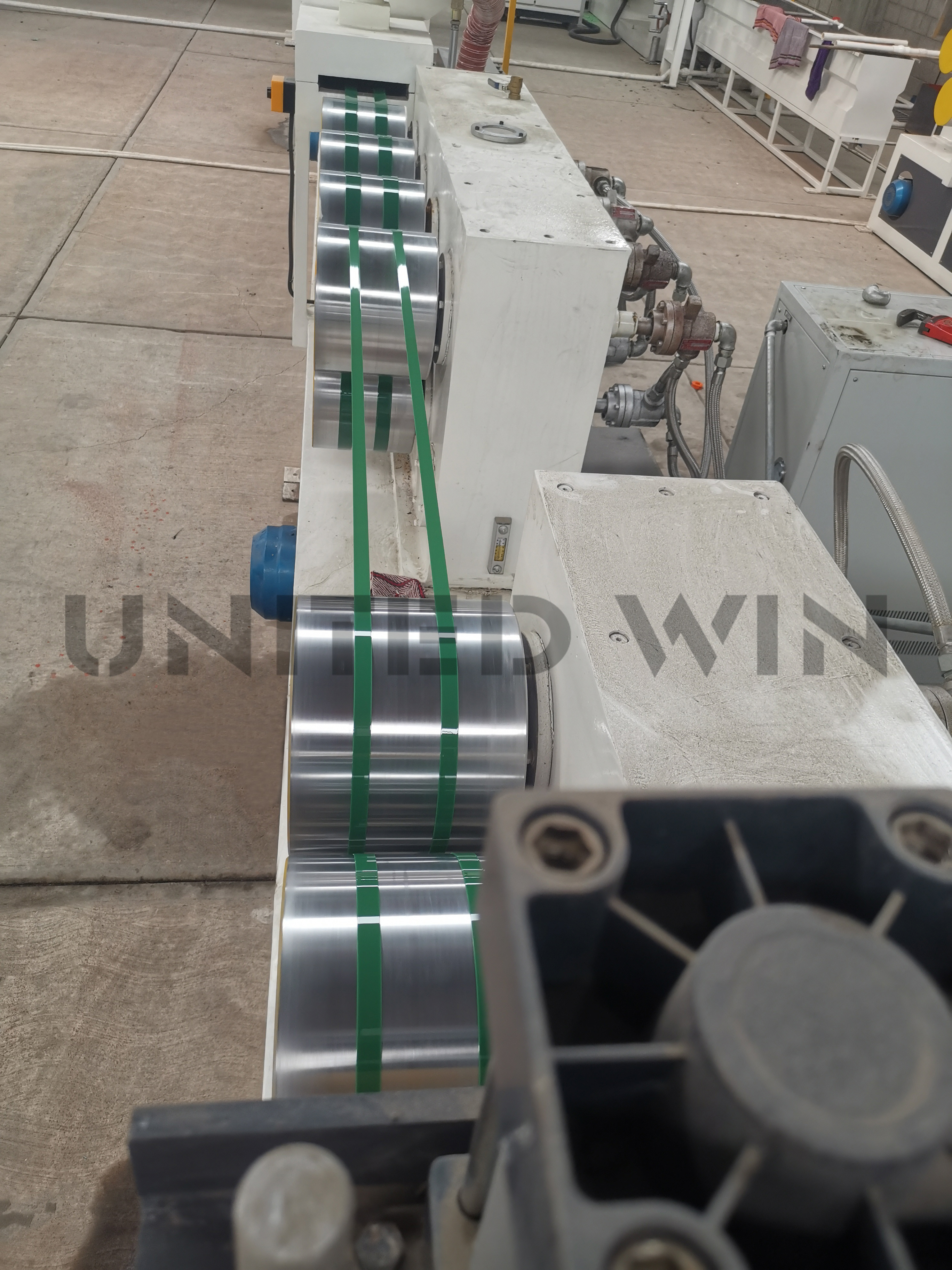 Automatic PET PP Strap Band Extrusion Line Packing Belt Strap 120 m/min